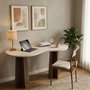 Hanah Home Escritorio de Estudio Infini Travertino y Nogal